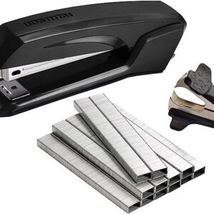 Bostitch Office Ascend 3 in 1 Stapler Value Pack, 20 Sheet Capacity, Includes 5000 Staples, Integrated Remover & and Extra Staple Remover, Staple Storage Compartment, Assorted Colors (Colors May Vary)